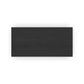 Waterfall Black Rectangular Coffee Table with Casters