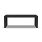 Waterfall Black Rectangular Coffee Table