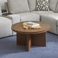 Waterfall Brown Round Coffee Table