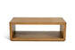 Waterfall Brown Rectangular Coffee Table with Casters