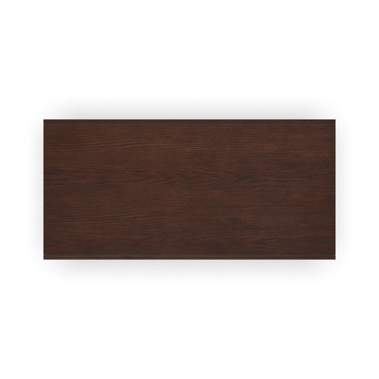 Waterfall Brown Rectangular Coffee Table with Casters
