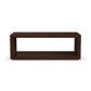 Waterfall Brown Rectangular Coffee Table with Casters