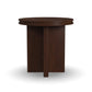 Waterfall Brown Round End Table