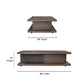 Athens Rectangular Coffee Table with Casters
