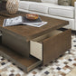 Athens Rectangular Coffee Table with Casters