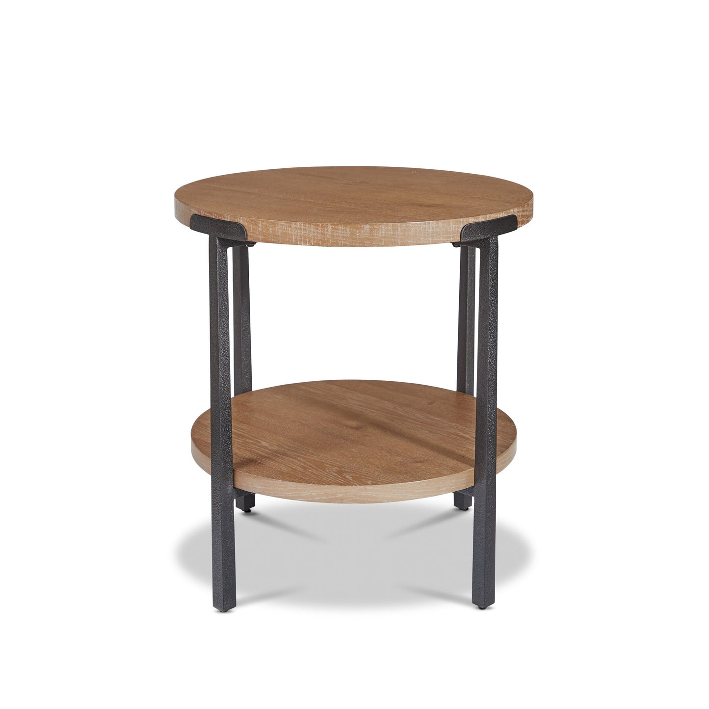 Millwork Brown Round End Table