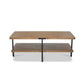 Millwork Brown Rectangular Coffee Table