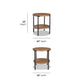 Millwork Brown Round End Table