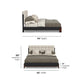 Waterfall Black Queen Upholstered Bed