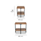 Millwork Brown End Table