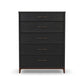 Waterfall Black Drawer Chest