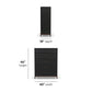 Waterfall Black Drawer Chest