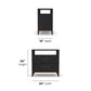 Waterfall Black Nightstand