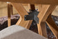 Millwork Brown Round Dining Table