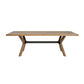 Millwork Brown Rectangular Dining Table