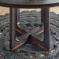 Waterfall Black Round Dining Table