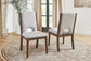 Athens Pair of Upholstered Dining Chairs