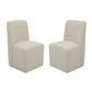 Waterfall Off-White Pair of Upholstered Dining Chairs