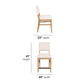 Millwork Off-White Pair of Counter Chairs
