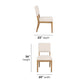 Millwork Off-White Pair of Dining Chairs