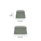 Eleanora Fabric Ottoman