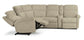 Davis Fabric Power Reclining Sectional with Power Headrests
