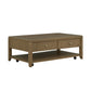Reed Rectangular Coffee Table with Casters