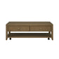 Reed Rectangular Coffee Table with Casters