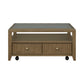 Reed Square Coffee Table with Casters