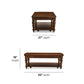 Bellevue Rectangular Coffee Table with Casters