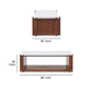Lincoln Rectangular Coffee Table with Casters