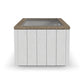 Melody White Rectangular Coffee Table with Casters