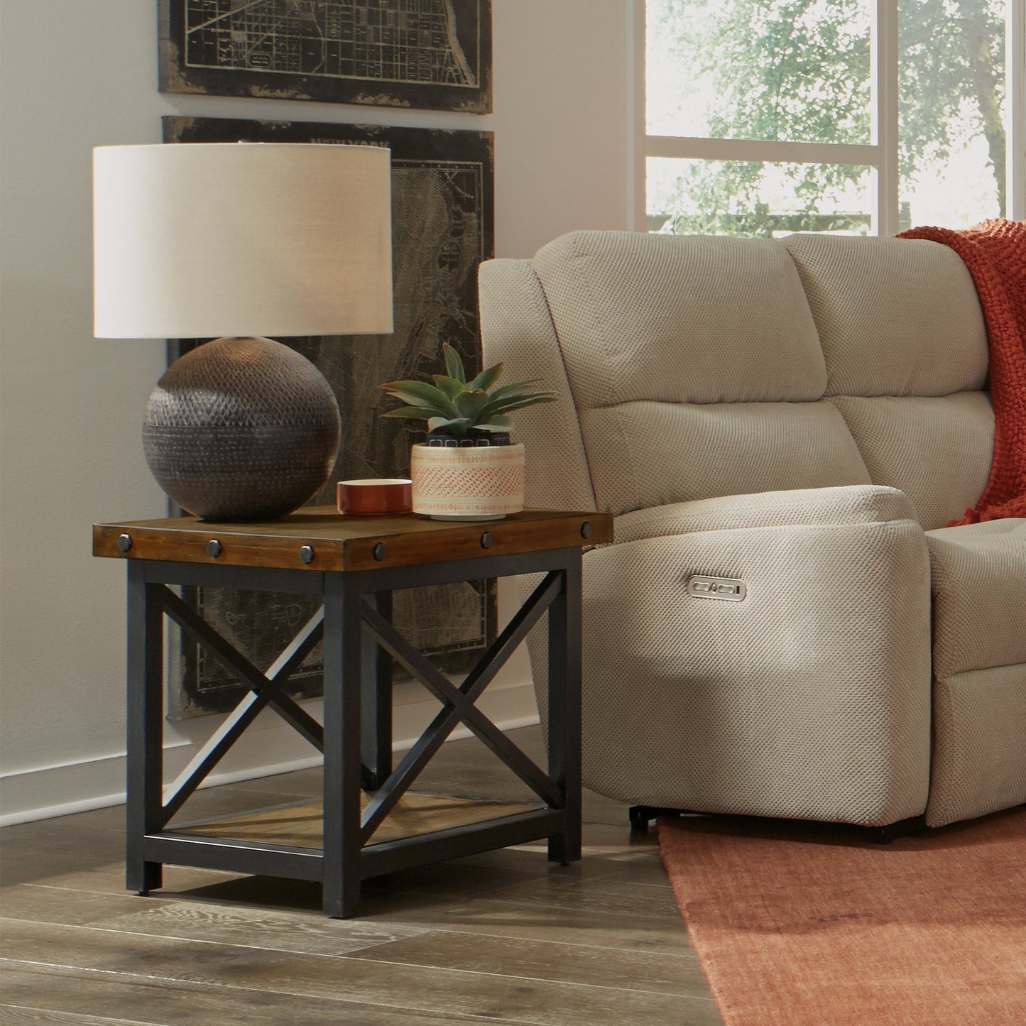 Carpenter Brown End Table