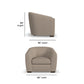 Jewel Fabric & Leather Chair