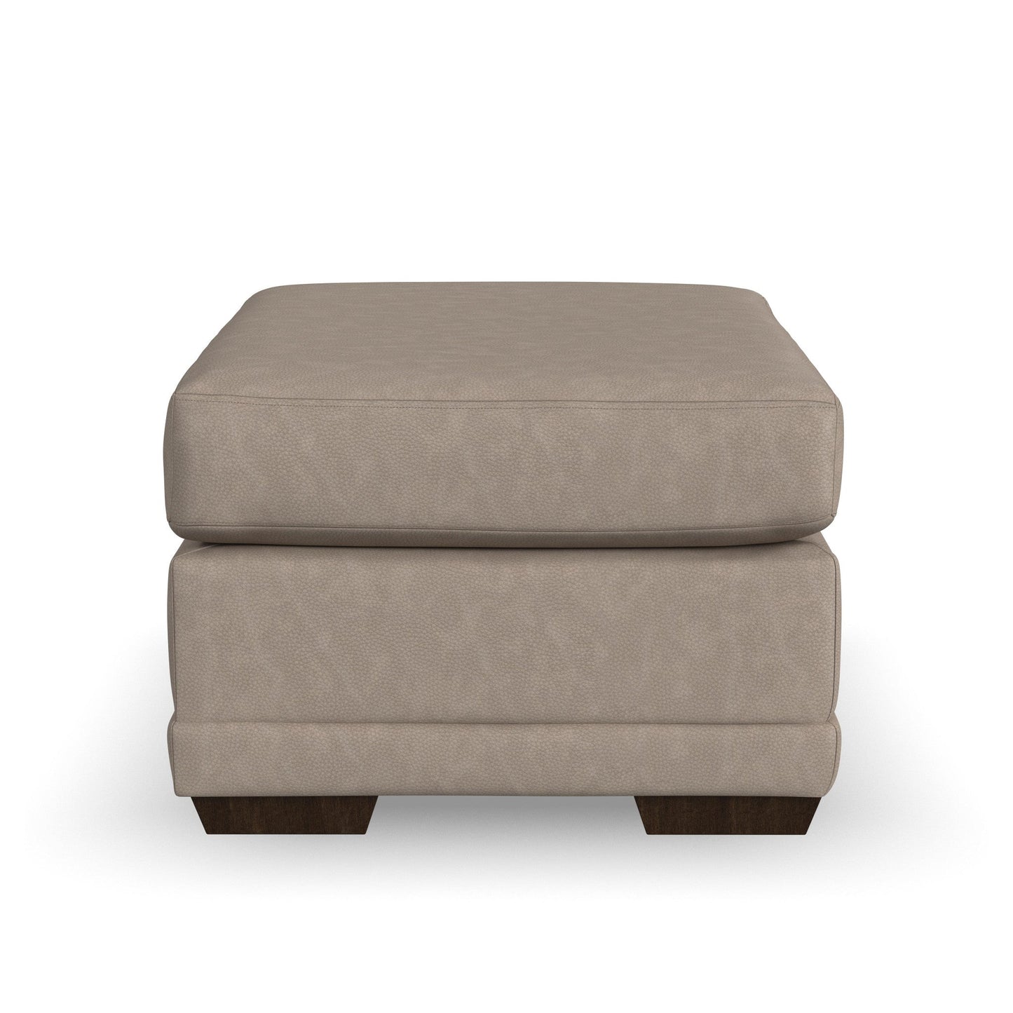 Jewel Fabric & Leather Ottoman