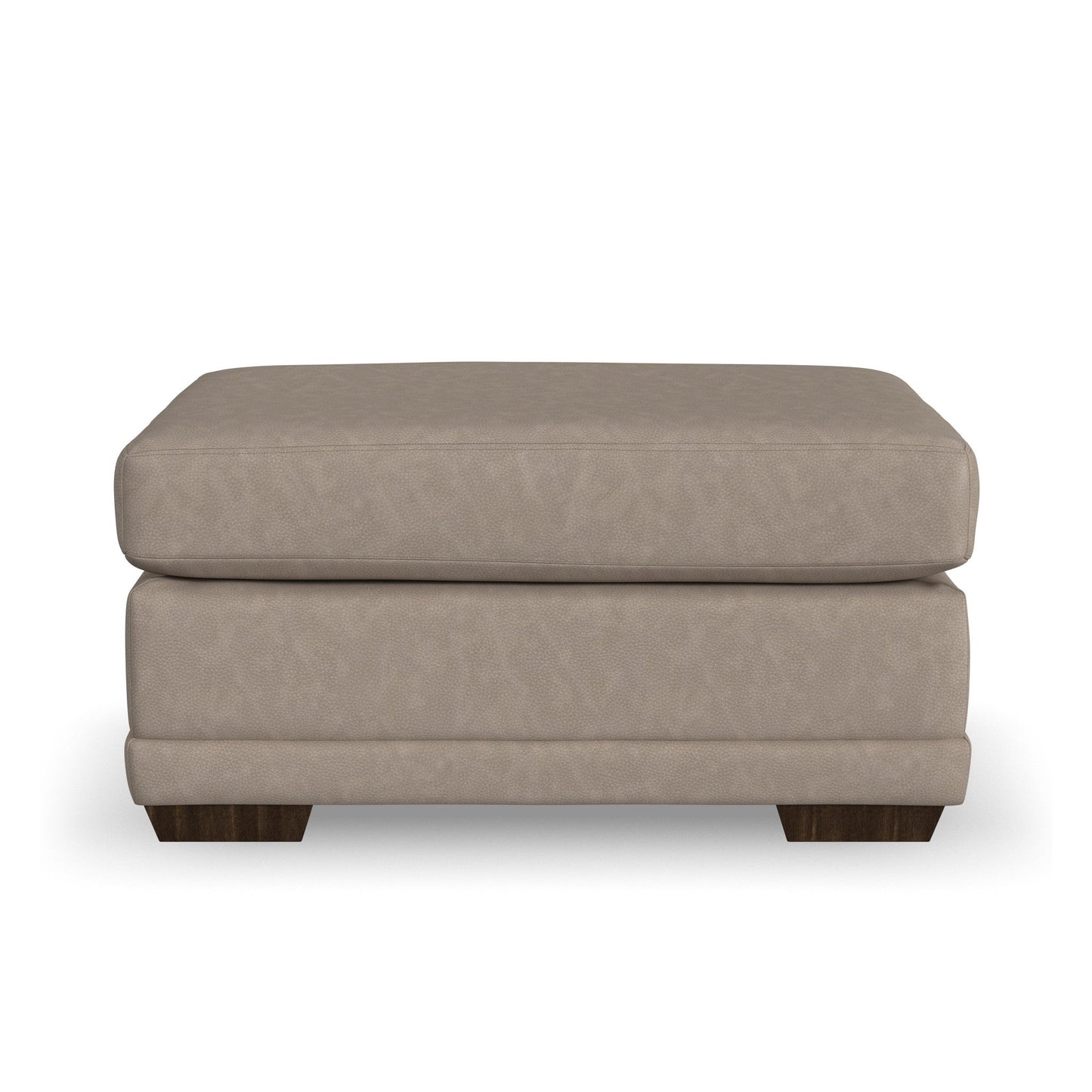 Jewel Fabric & Leather Ottoman
