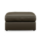 Vail Leather Ottoman