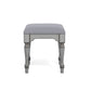 Plymouth Gray Pair of Ottomans