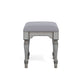 Plymouth Gray Pair of Ottomans