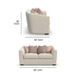Jewel Fabric Loveseat