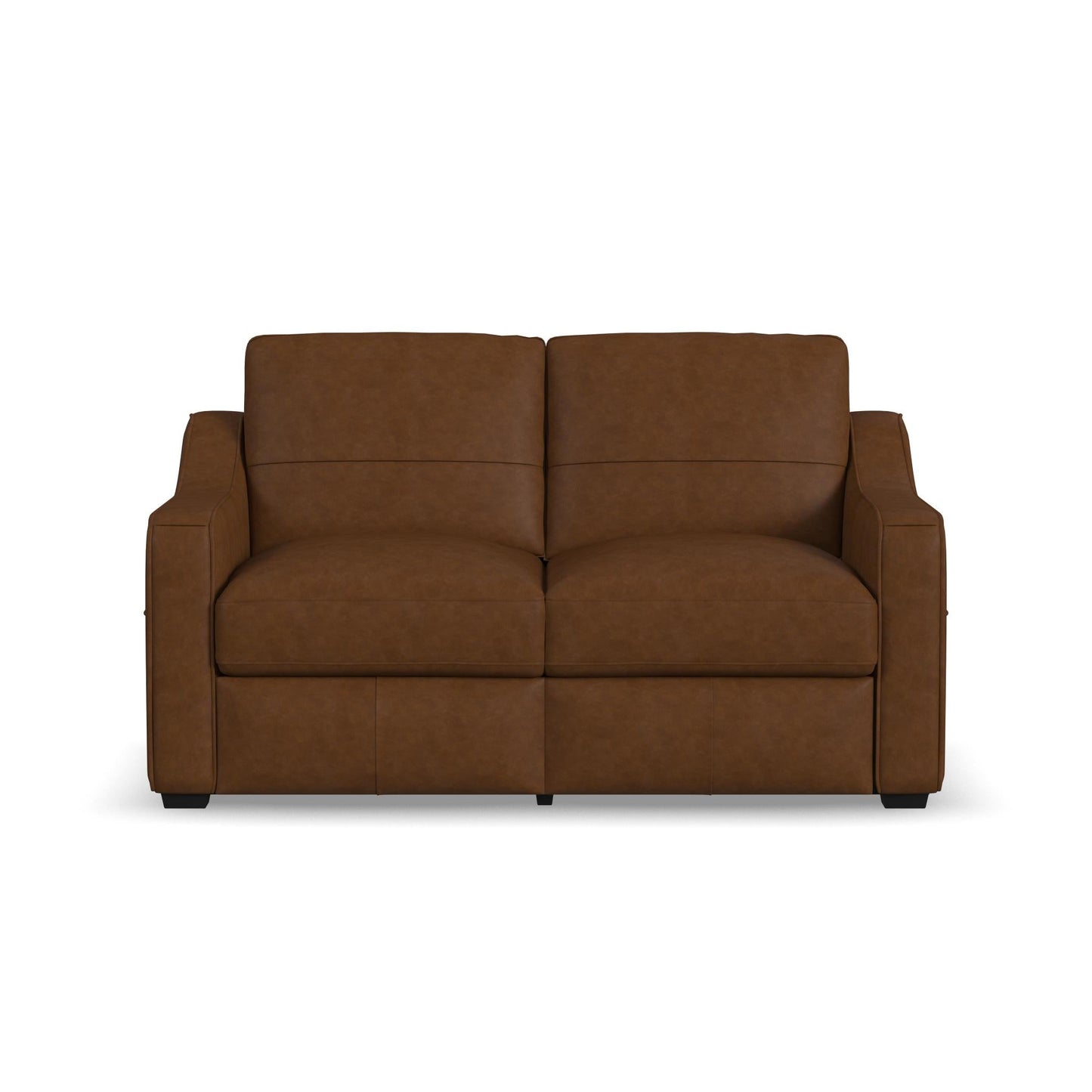 Hudson Autumn Leather Loveseat