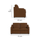 Hudson Autumn Leather Loveseat