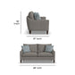 Eleanora Fabric Loveseat