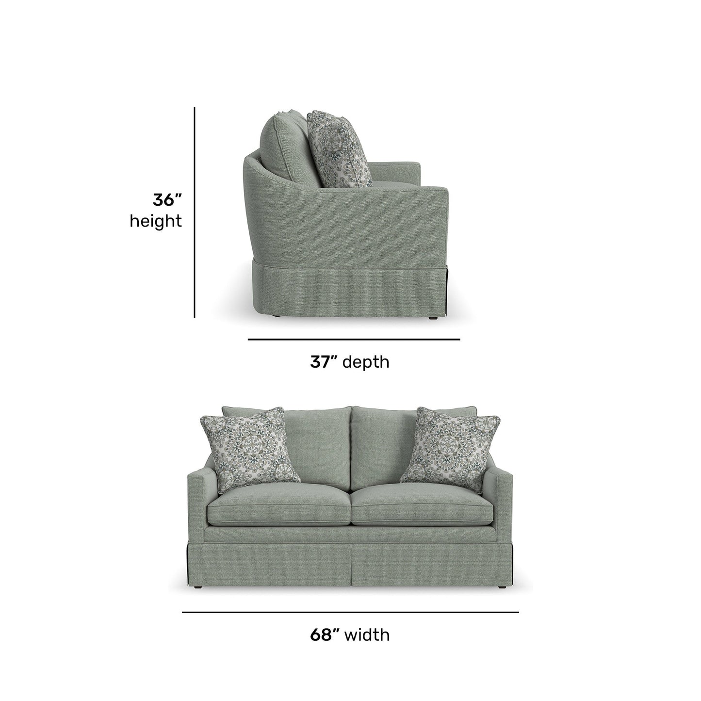 Eleanora Fabric Loveseat