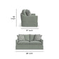 Eleanora Fabric Loveseat