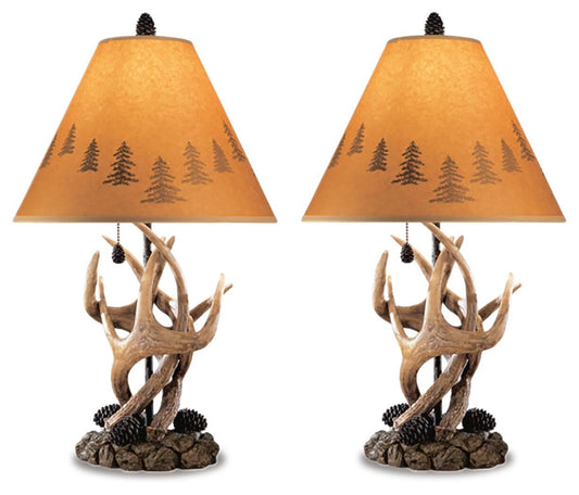 Signature Design by Ashley Derek Poly Table Lamp - Vaughn Outlet Kankakee IL
