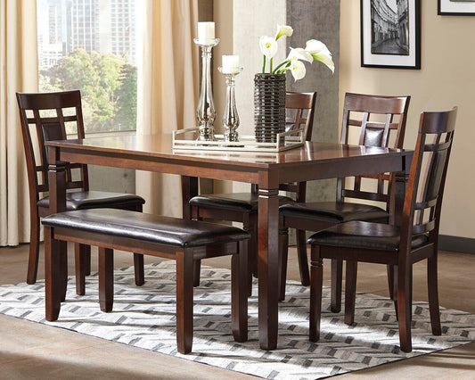 Signature Design by Ashley Bennox Dining Room Table Set - Vaughn Outlet Kankakee IL