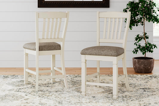 Signature Design by Ashley Bolanburg Upholstered Barstool - Vaughn Outlet Kankakee IL