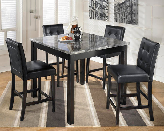 Signature Design by Ashley Maysville Square Counter TBL Set - Vaughn Outlet Kankakee IL