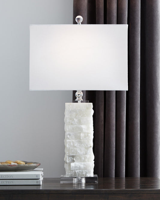 Signature Design by Ashley Malise Alabaster Table Lamp - Vaughn Outlet Kankakee IL